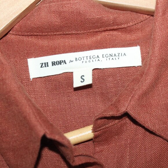 ZII ROPA Wade Linen Jumpsuit in Sangria - Picture 6 of 6